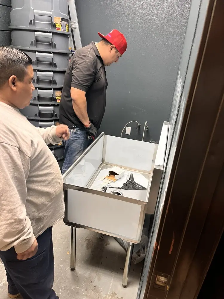 Commercial plumbing and sink installation in Blue Ridge