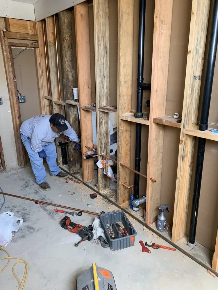 Commercial rough-in plumbing for Gas Line Repair in Blue Ridge